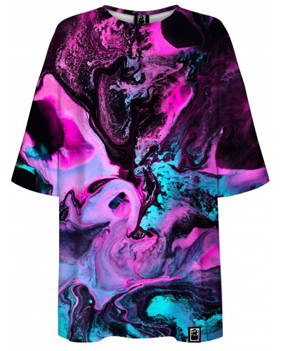 T-Shirt Oversize Marble Neon