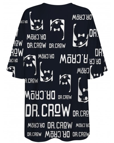 T-Shirt Oversize Dr.Crow Logo Black