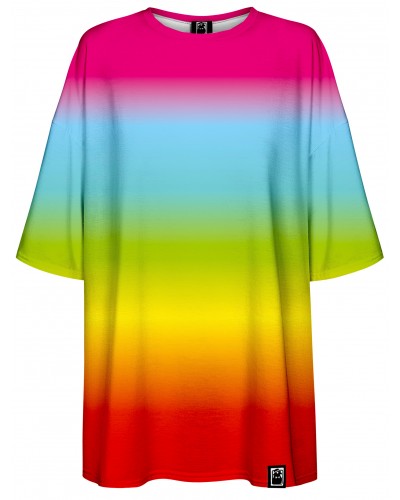 T-Shirt Oversize Ombre Rainbow