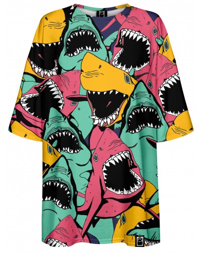 T-Shirt Oversize Angry Sharks