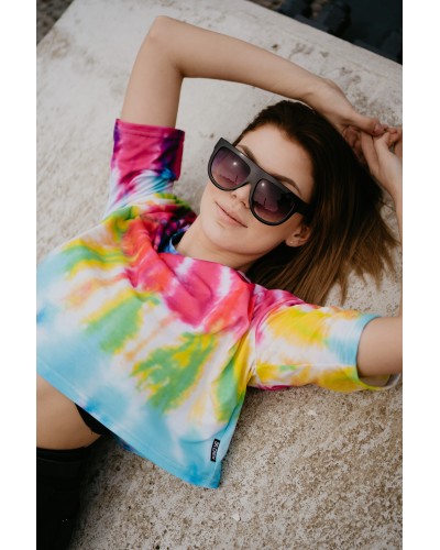 T-shirt Crop Tie Die Colorful