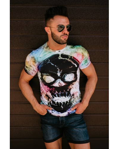 T-Shirt Neon Skull