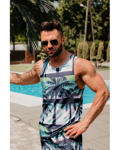 Tank Top Blue Beach