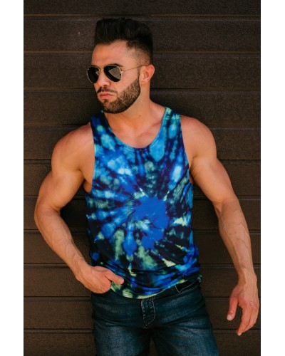 Bokserka Tie Die Blue