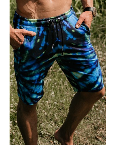 Shorts Tie Die Blue