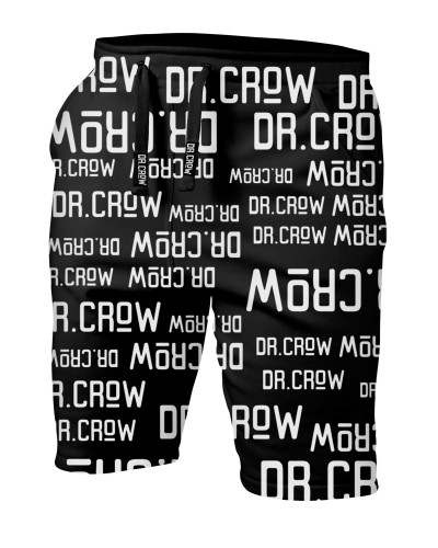 Shorts Dr.Crow Text Black