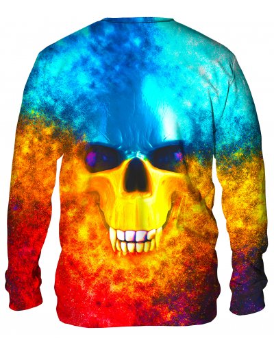 Hoodie without the hood Vampire Skull