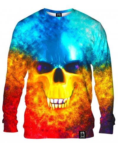 Hoodie without the hood Vampire Skull