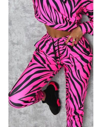 Spodnie Zebras Neon Pink
