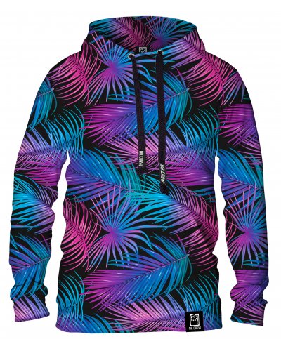 Bluza z kapturem Purple Palms