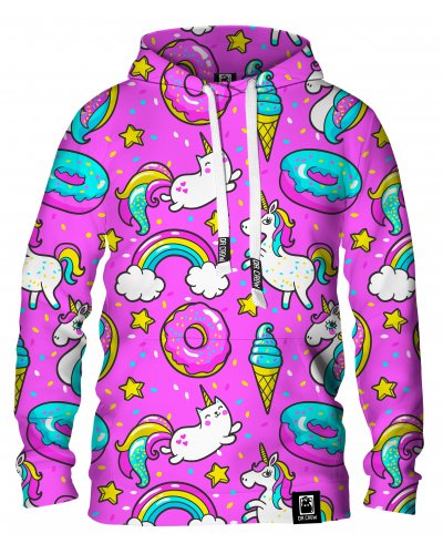 Hoodie with the hood Unicorn Confetti