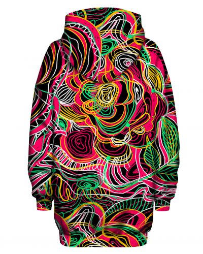 Hoodies Oversize Drawn Flower