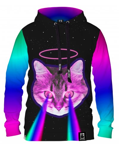 Hoodie with the hood Rainbow Cat