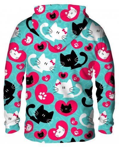 Bluza z kapturem Heart Kitty