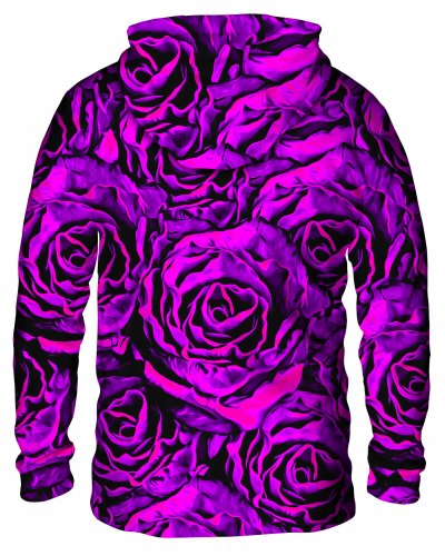 Hoodie with the hood Purple Roses