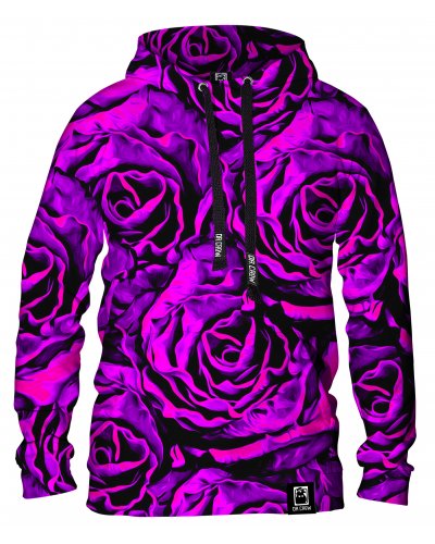 Hoodie with the hood Purple Roses