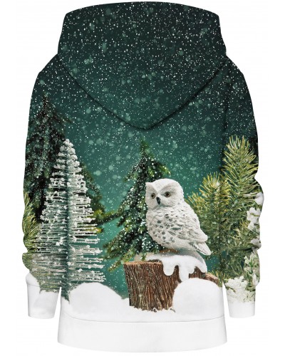 Hoodie with the hood Christmas Forest