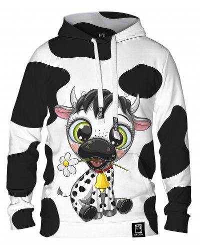 Hoodie with the hood Cute Cow