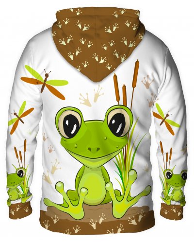 Hoodie with the hood Cute Frog