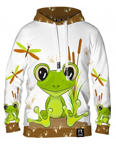 Hoodie with the hood Cute Frog