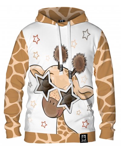 Hoodie with the hood Cute Giraffe