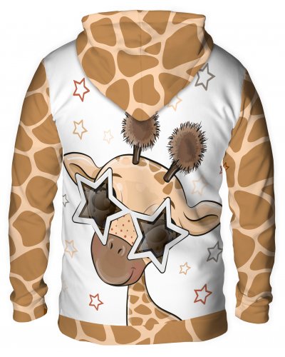 Hoodie with the hood Cute Giraffe