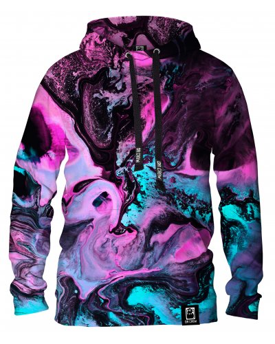 Hoodie with the hood Marble Neon