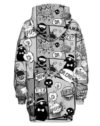 Hoodies Oversize Comic Gray