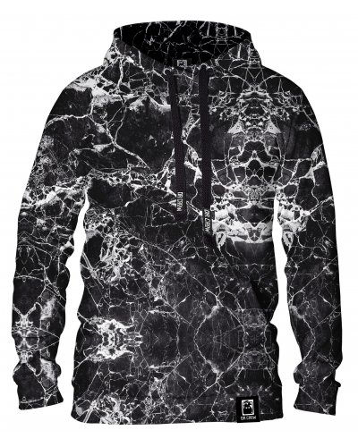 Hoodie with the hood Marble Black