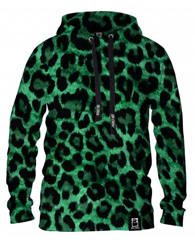 Hoodie with the hood Green Panther