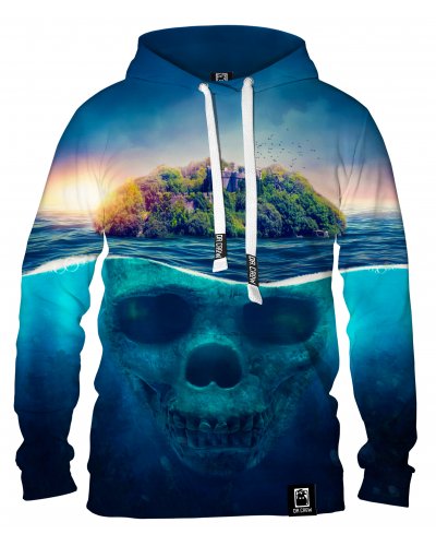 Hoodie with the hood Terrifying Island