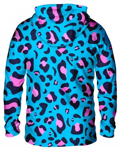 Hoodie with the hood Leopard Blue