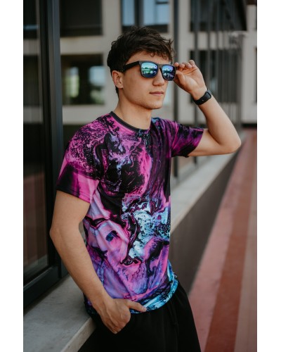 T-Shirt Marble Neon