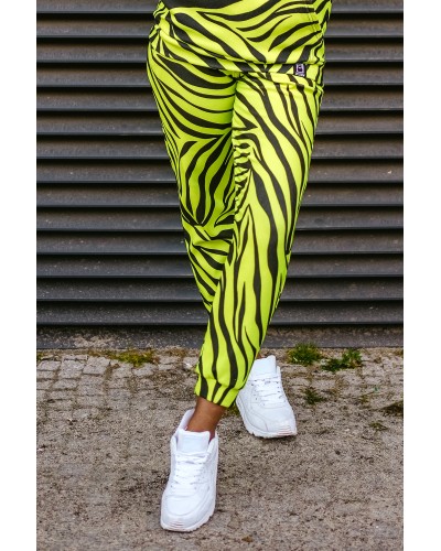 Spodnie Zebras Neon Yellow