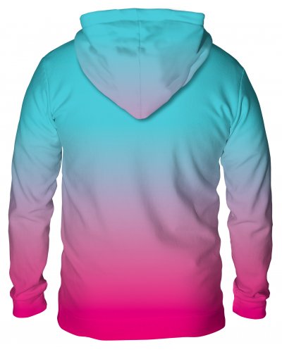 Hoodie with the hood Ombre Mint Pink