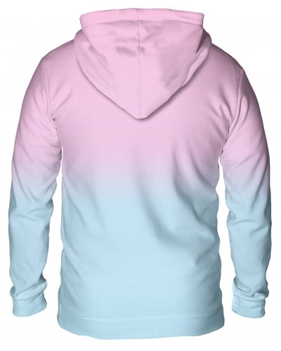 Hoodie with the hood Ombre Blue Pink