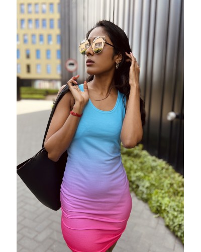 Slim dresses Ombre Mint Pink