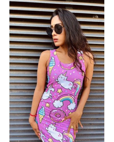 Slim dresses Unicorn Confetti