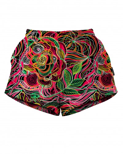 Shorts Drawn Flowers