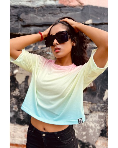 T-shirt Crop Ombre Summer