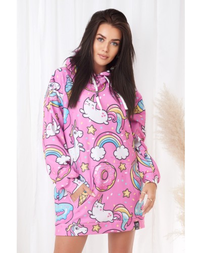 Bluza Oversize Unicorn Confetti