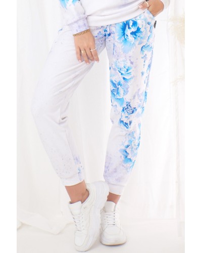 Trousers Beautifull Flowers Blue