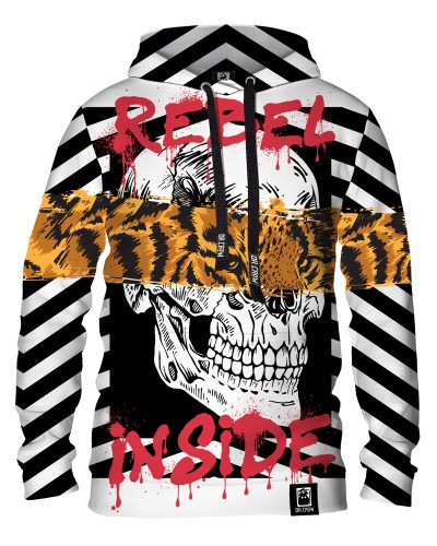 Hoodie with the hood Skull Tiger