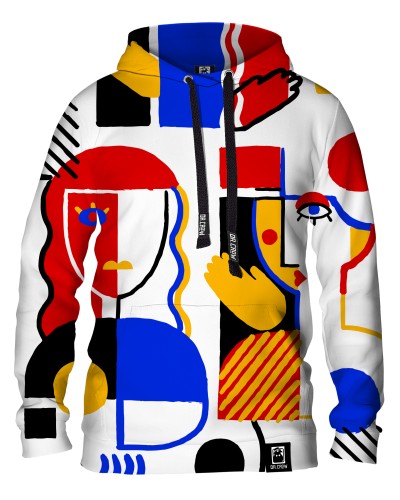 Hoodie with the hood Cubist Art