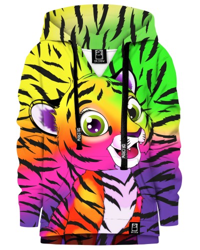 Hoodie with the hood Ombre Tiger