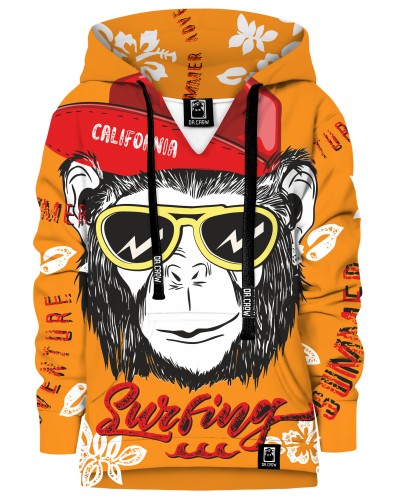 Hoodie with the hood Surf Monkey