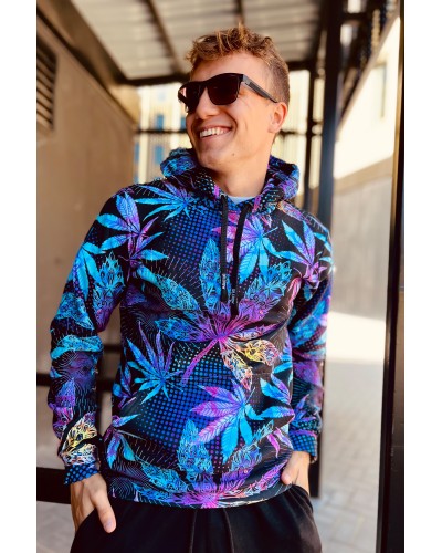 Bluza z kapturem Weed