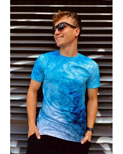T-Shirt Blue Grunge