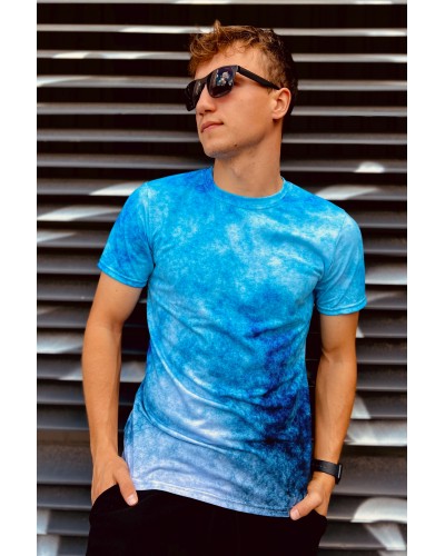 T-Shirt Blue Grunge