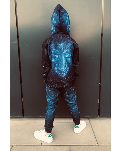 Hoodie with the hood Lion Laser